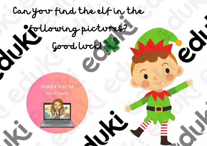 Find the elf! - material de la siguiente asignatura English / Inglés