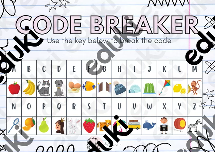Code Break Labels CODE BREAKER - material de la siguiente asignatura Inglés / English
