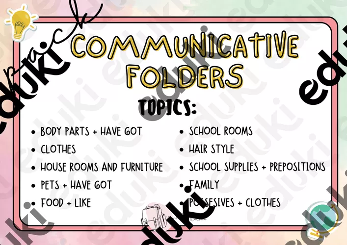 Communicative Materials PACK COMMUNICATIVE FOLDERS - material de la siguiente asignatura ...