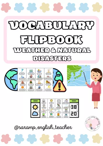 WEATHER & NATURAL DISASTERS FLIPBOOKS - material de la siguiente ...