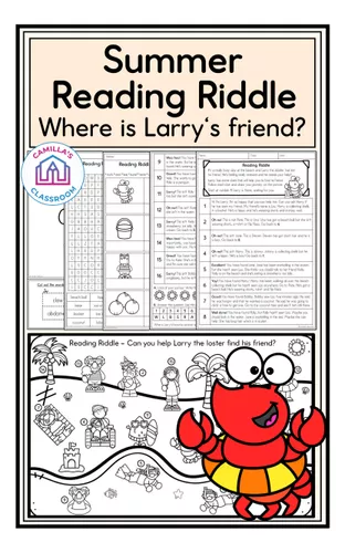 Summer Reading Riddle - Where is Larry's friend? - material de la ...
