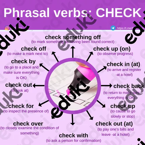 Phrasal verbs - check 2 - Ressource pédagogique pour ton cours de Anglais