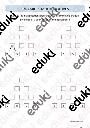 Pyramides multiplicatives - Ressource pédagogique pour ton cours de ...