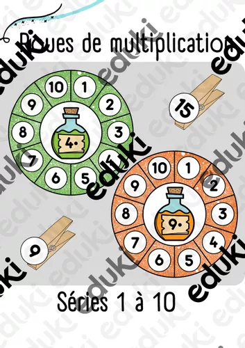 Roues de multiplication: potions magiques - Ressource pédagogique pour ...