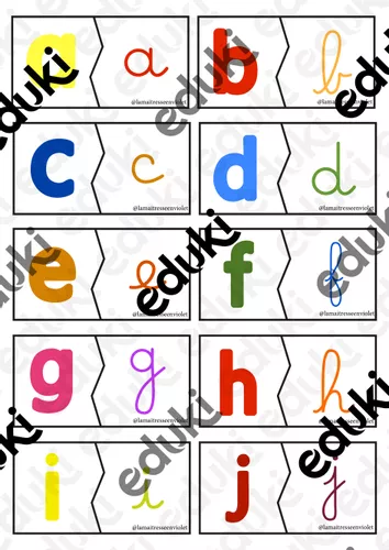 Associer les lettres en scriptes aux lettres en cursives - Ressource ...