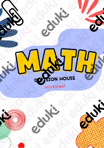 Division House Worksheet | English Math - Ressource pédagogique pour ...