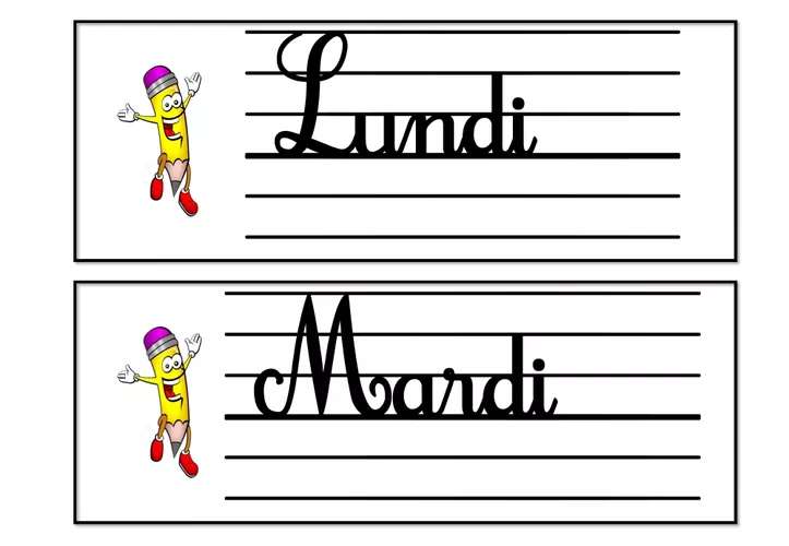 Scrolling Cursive Date Date cursive majuscule - Ressource pédagogique pour ton cours de Français