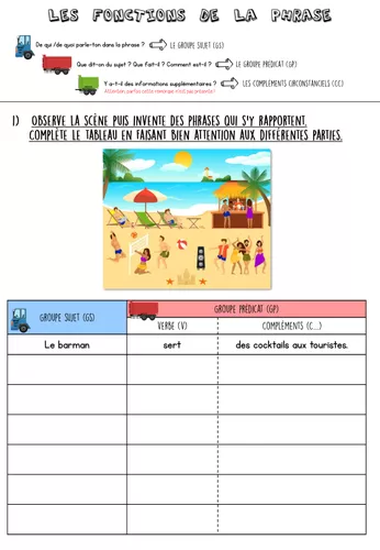 Les fonctions de la phrase (2) - Ressource pédagogique pour ton cours ...