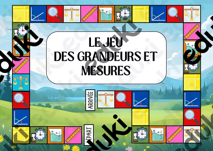 Jeu de plateau grandeurs et mesures - Ressource pédagogique pour ton ...