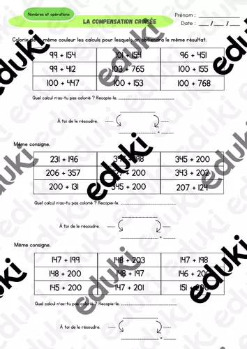 La compensation croisée - 3 fiches - Ressource pédagogique pour ton ...