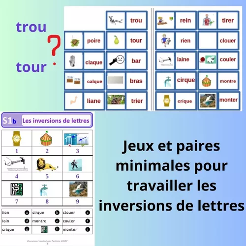 Les Inversions Inversions, ajouts, omissions, changement de lettres - Ressource ...