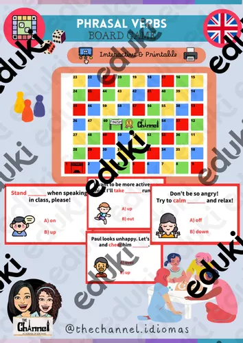 PHRASAL VERBS - Interactive & Printable Board Game - Ressource ...