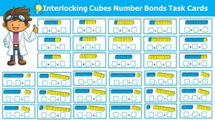 Interlocking Cubes Number Bonds to Ten (Addition, Subtraction ...