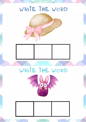 CVC word cards - Εκπαιδευτικό υλικό για το μάθημα