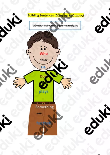 Building Sentences Helpful Diagram - Εκπαιδευτικό υλικό για το μάθημα