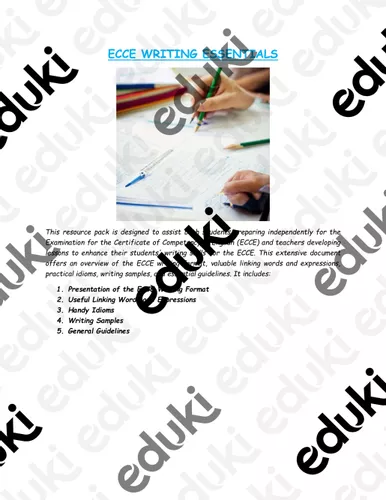 ECCE WRITING ESSENTIALS - Εκπαιδευτικό υλικό για το μάθημα