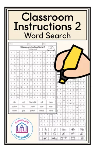 Classroom Instructions 2 - Word Search - Εκπαιδευτικό υλικό για το μάθημα
