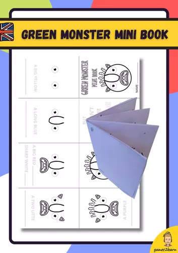 Green monster mini book - Materiale didattico per la materia Inglese