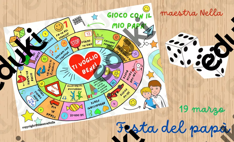 Gioco dell'oca per bambini gioco da tavolo e di società - Dida Gioco dell'oca per bambini gioco da tavolo e di società - Dida