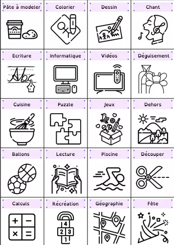 Pictogrammes Montessori pour s'organiser - Ressource pédagogique pour ...