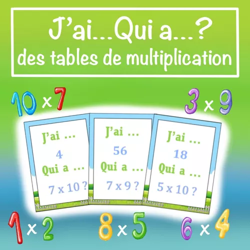 J'ai...Qui a...? des tables de multiplications - Ressource pédagogique ...