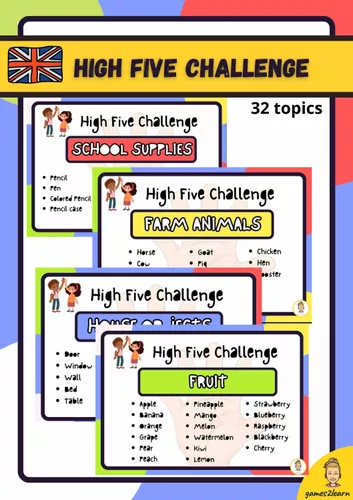 High Five Course HIGH FIVE CHALLENGE (32 topics) - Materiale didattico per la materia ...