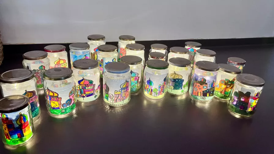 Bild in der Beschreibung des Unterrichtsmaterials Windlichter 🕯️ / Kreative Vorlagen - PAKET / Kerzen / Weihnachten von Doodleteacher #2