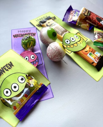 Bild in der Beschreibung des Unterrichtsmaterials Kostenlos Halloween Grüße, Grußkarten Vorlagen von LernTagebuch #1