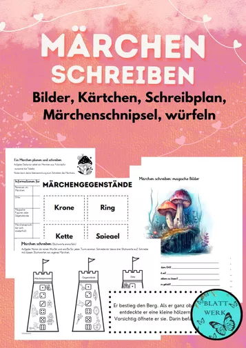 Bild in der Beschreibung des Unterrichtsmaterials Märchen umschreiben: Rotkäppchen aus der Sicht des Wolfes von Blattwerk #1