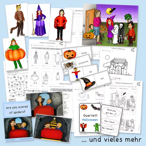 Bild in der Beschreibung des Unterrichtsmaterials Halloween (Englisch, Grundschule, inkl. Storytelling) von Grundschulatelier #1