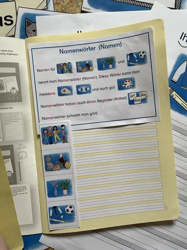 Bild in der Beschreibung des Unterrichtsmaterials Nomen Einführung, Hefteintrag und Kreuzworträtsel von MissH. #2