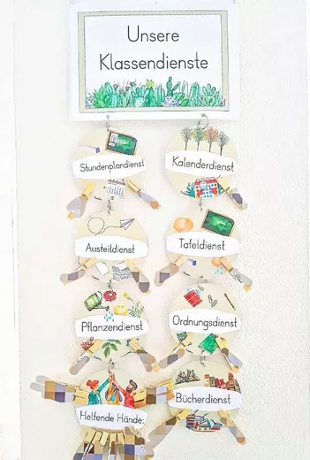 Bild in der Beschreibung des Unterrichtsmaterials Klassendienste - Classroom Management von FreuleinBerg #2