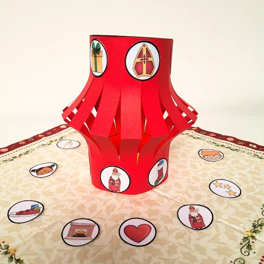 Bild in der Beschreibung des Unterrichtsmaterials Nikolaus Kunst Grundschule Tischlaterne / Klassenraum Deko von Helles Köpfchen #1