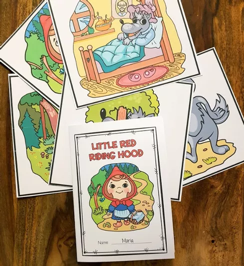 Bild in der Beschreibung des Unterrichtsmaterials Little Red Riding Hood - Interactive Reading (A1-A2) Simple Present (+Tafelmaterial) von Unterrichtmitspass #1