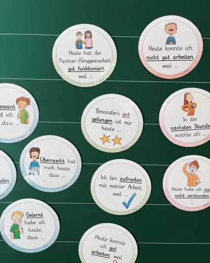 Bild in der Beschreibung des Unterrichtsmaterials Reflexionsfächer und Reflexionskarten von MissH. #1