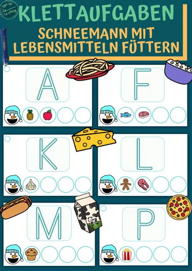 Bild in der Beschreibung des Unterrichtsmaterials Leseaufgaben: Schneemann füttern von Special Heart for Teaching #1