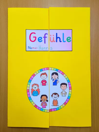 Bild in der Beschreibung des Unterrichtsmaterials Meine Gefühle LAPBOOK Klasse 1 und 2 - Sachunterricht Ethik von Helles Köpfchen #2