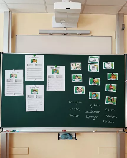 Bild in der Beschreibung des Unterrichtsmaterials Verben Einführung, Hefteintrag und Lesespiel von MissH. #3