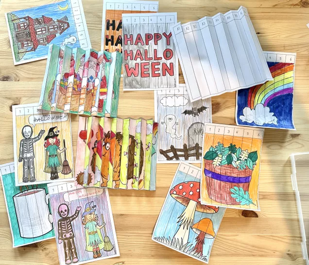 Bild in der Beschreibung des Unterrichtsmaterials Zickzack Kippbilder Anleitung / Agamographen + Blanko von Doodleteacher #1