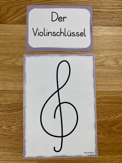 Bild in der Beschreibung des Unterrichtsmaterials Notenlehre - Miniheft +.Wort-Bildkarten (Klasse 2-3) von Grundschulimpulse #2