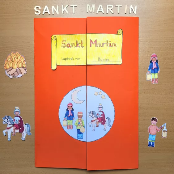 Bild in der Beschreibung des Unterrichtsmaterials Sankt Martin Lapbook Grundschule (differenziert) von Helles Köpfchen #2