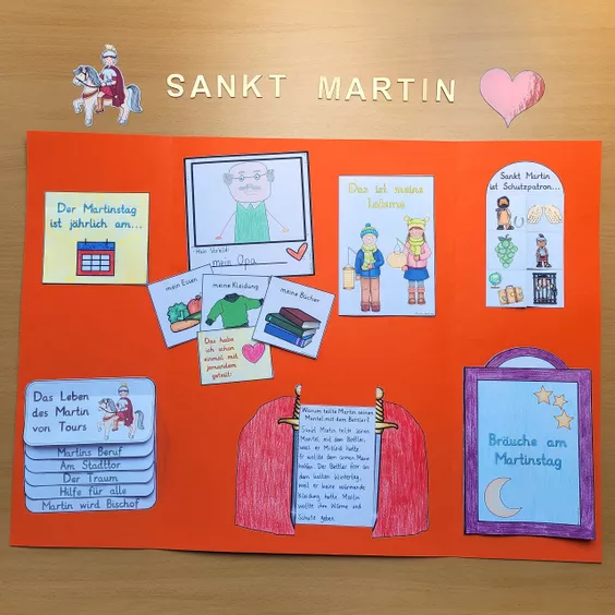 Bild in der Beschreibung des Unterrichtsmaterials Sankt Martin Lapbook Grundschule (differenziert) von Helles Köpfchen #1