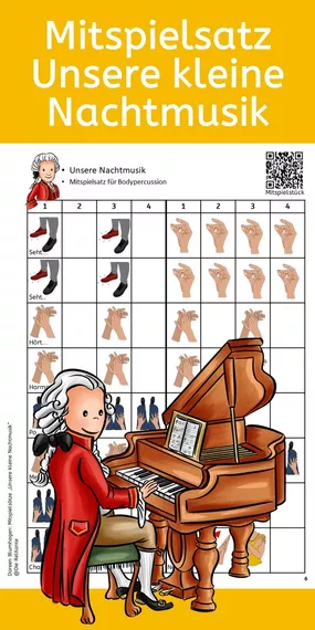 Bild in der Beschreibung des Unterrichtsmaterials Unsere kleine Nachtmusik - Mitspielsatz für Bodypercussion und Orff - Instrumente von DieRelitante #1