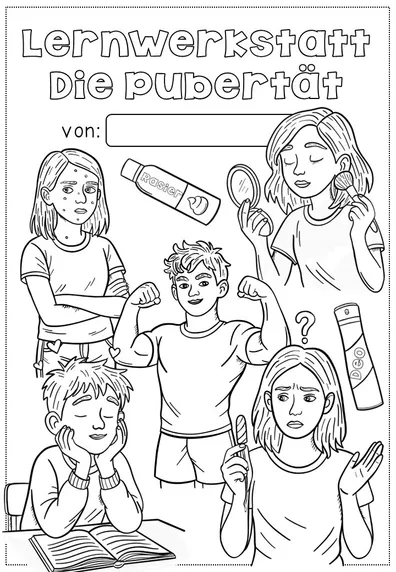 Bild in der Beschreibung des Unterrichtsmaterials Sexualerziehung / Sexuelle Bildung - die Pubertät - körperliche Veränderungen von Odd Bird & Company #2