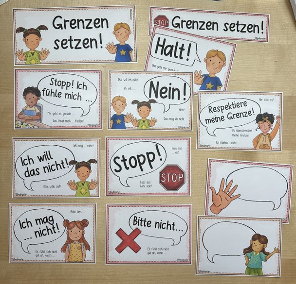 Bild in der Beschreibung des Unterrichtsmaterials Halt / NEIN / Stopp 🙅♀️ - Grenzen setzen PAKET + Lied 🎶 von Doodleteacher #2