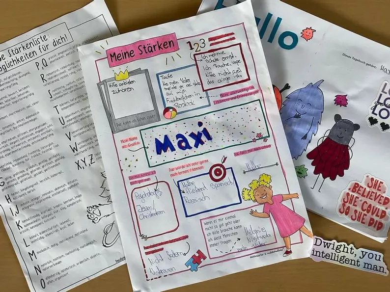 Bild in der Beschreibung des Unterrichtsmaterials 200 Stärken - Stärkenliste für die Schule und zu Hause von Doodleteacher #2