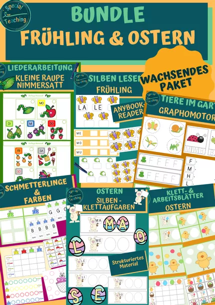 Bild in der Beschreibung des Unterrichtsmaterials Fliegenklatschenspiel: Schmetterlinge fangen - ZR 10 von Special Heart for Teaching #1