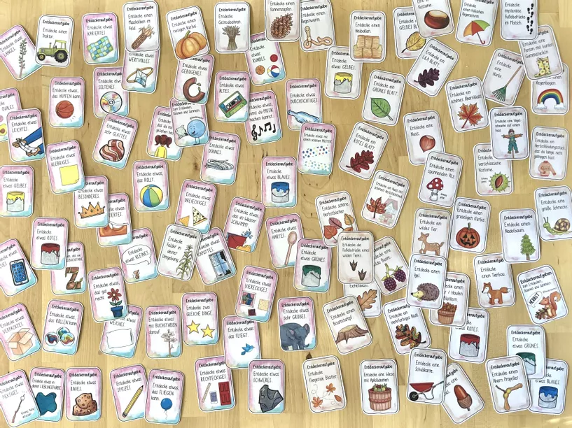Bild in der Beschreibung des Unterrichtsmaterials 350 🔍 Entdeckerkarten für Ausflüge und zu Hause / PAKET von Doodleteacher #3