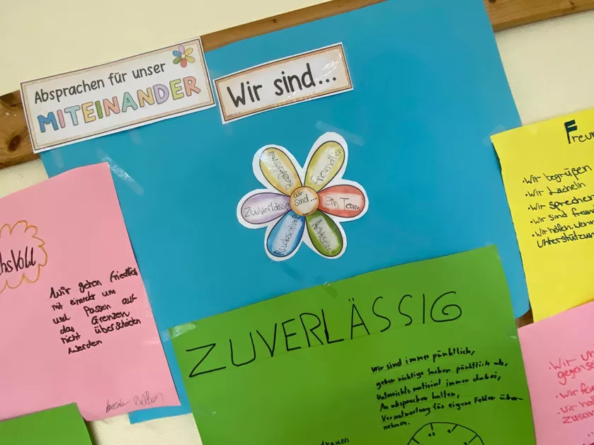 Bild in der Beschreibung des Unterrichtsmaterials Absprachen Schuljahresbeginn - soziales Miteinander / 6 Klassenwerte statt Klassenregeln Schuljahresanfang Unterrichtsstörungen von Doodleteacher #4