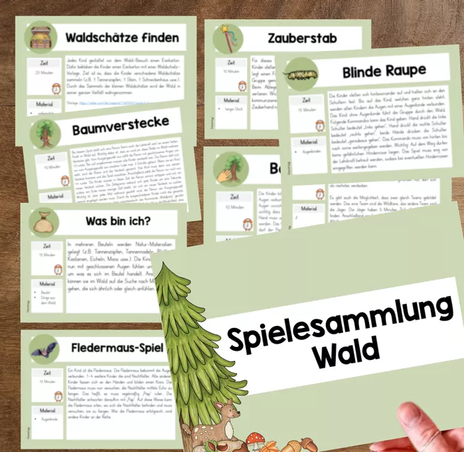 Bild in der Beschreibung des Unterrichtsmaterials Der Wald - Spiele - Spielesammlung von FreuleinBerg #1